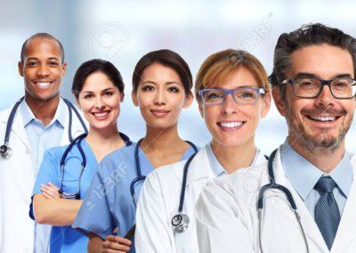 65152585 team of doctors and nurses at hospital